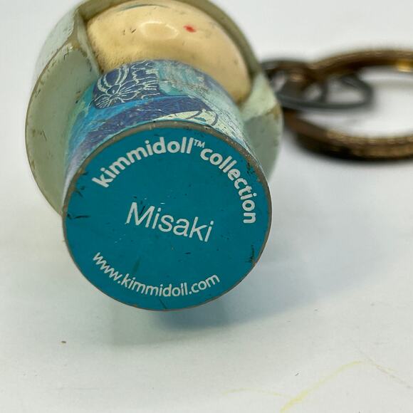 Pre-owned 2" Kimmi Doll Keychain "Misaki" Beautiful Blossom Blue Fair Condition - Picture 7 of 9